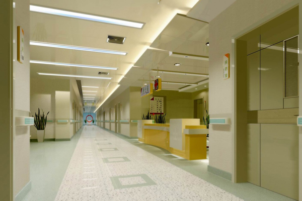 国医堂医院走廊装修设计效果图