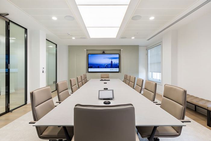 现代简约风金融公司会议室装修效果图