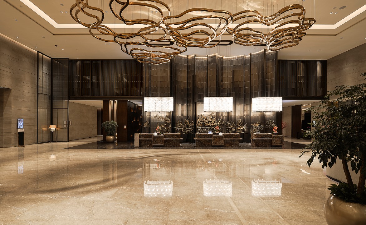 新中式酒店吧台设计效果图